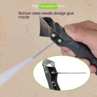 Herramienta de calafateado 5 en 1 kit de herramientas de acero inoxidable con raspador y aplicador de silicona para lavandería y limpieza - details 4
