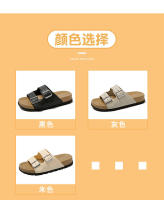 Zapatillas de suela gruesa con correa abierta para mujer, sandalias antideslizantes de playa al aire libre de verano - details 8