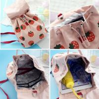 Mochila pequeña simple mochila de mujer bolsa pequeña de lona pequeña y liviana salir viaje de excursión de primavera - details 4