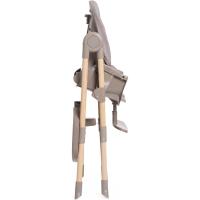 para niños de 6 meses a 3 años (15 kg), trona reclinable con altura y reposapiés ajustables, 4 ruedas, plegable, Azul - details 28