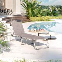 Silla de Senderismo Tumbona Reclinable Plegable, Ligera, 55 x 193 x 31 cm, Carga 150 kg - details 1
