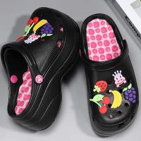 Sandalias clásicas para mujer, zapatillas de jardín, zapatos de playa informales negros, sandalias para el hogar - details 10