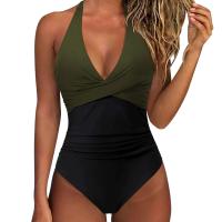 Circy Traje de Baño de Un Pie sin Espalda con Estampado de Leopardo Bikini de Encaje para Mujeres - details 20