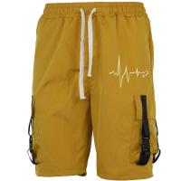Pantalones Cortos de Carga para Hombres Ouwu Viste Relajado, Secado Rápido, Múltiples Bolsillos, Moda Verano Playa - details 6
