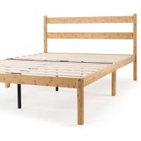 Ellie Cama 90x190 cm - Altura 35 cm con almacenamiento debajo de la cama - Estructura de cama de plataforma de bambú y madera con cabecero - Marrón - details 11
