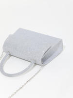Mini nicho fino brillo mano llevar banqueta oblicuo span bolsa de cena - details 8