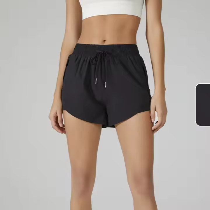 Pantalones cortos de Yoga para mujer, Top deportivo, elástico de neón, mallas cortas de entrenamiento para correr, pantalones cortos deportivos para gimnasio, ropa deportiva para Fitness - 1