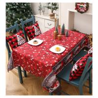Nuevo diseño decoración de navidad mantel mesa creativa estampada bandera mesa de comedor mantel de poliéster accesorios de decoración de navidad - details 9