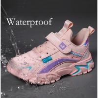 Zapatos deportivos de marca para niños, cómodos zapatos para correr al aire libre, zapatillas impermeables para niñas, Tenis Infantiles, zapatos antideslizantes rosas para niños - details 7