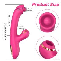 Vibrador-Dildo Rotativo 2EN1 Estimulador de Clítoris y Pezón Masajeador Vaginal - details 4
