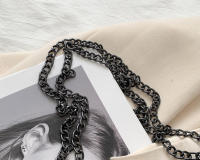 Bolso cruzado de cuero PU con hilo de bordado para mujer, bolso de cadena para hombro, bolso de mujer de marca de gran capacidad - details 31