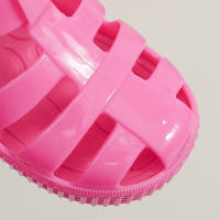 Sandalias con velcro para niños verano 2025 nuevo color sólido niños y niñas bolsa cabeza hueco suela suave bebé jalea sandalias - details 41