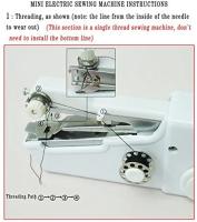 Máquina de Coser Mini Portátil Inalámbrica para Principiantes Dispositivo de Costura Manual Productos de Costura - details 0