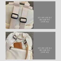 Mochila deportiva de nailon de estilo coreano, bolso de hombro de viaje de gran capacidad de Color sólido, bolso de mano con diseño de nicho, bolsa de Fitness para trabajador de oficina - details 12