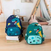 Mochila escolar de gran capacidad para niños, Bolsa Escolar Simple, impermeable, ligera, Oxford, dinosaurio, equipaje - details 7