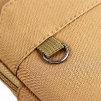Bolsa de nailon para teléfono para hombre, bolsa de nailon para acampar, color caqui, de una/doble capa, para teléfono móvil, EDC Molle, cinturón, riñonera - details 0