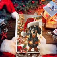 Calendario de Adviento de Navidad 2024,con 24 encantadores colgantes de perro salchicha, adornos de árbol de Navidad para decora - details 32