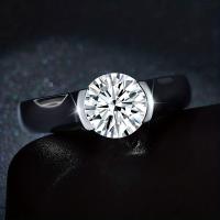 Anillo Moissanite de 2 caratados en Plata Esterlina 925 Chapada en Oro 18K para Hombres y Mujeres Regalo de Boda Pileable - details 2