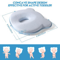 Almohada de algodón para dormir para bebé, sección media cóncava con excelente soporte para la cabeza, adecuada para un sueño cómodo - details 7