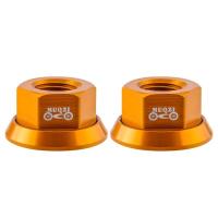 2 uds CNC 3/8 tuerca de cubo de bicicleta M10 tornillo de eje trasero de alta resistencia accesorios de bicicleta de aleación de aluminio anodizado MTB - details 5
