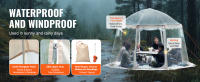 SucceBuy Tienda Deportiva, Tienda Emergente Instantánea, Cápsula Resistente A La Intemperie, Tienda De Vista Clara Con Burbujas Al Aire Libre, Refugio Con Toldo Climático - details 0