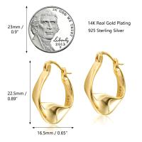 Pendientes Mujer Oro 14K Chapado Plata 925 Mujer Hipoalergénicos Dorados Joyas Joyeria Fiesta - details 2