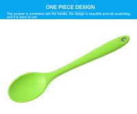 Piezas de silicona antiadherente para cocina, cuchara pequeña multicolor para servir, 1 unidad - details 5