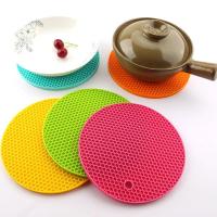 Posavasos de Silicona Resistente al Calor 18/14cm Redondo Posavasos de Mesa Antideslizantes para Cocina y Comedor - details 1