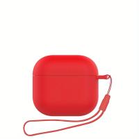 Funda de Silicona Suave para AirPods 4 A Prueba de Golpes, Anti-caída con Cordón - details 7