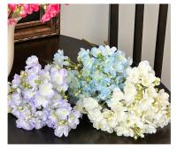4 uds/paquete de flores de jazmín artificiales blancas, ramos artificiales decorativos DIY, flores falsas de plástico de simulación - details 7