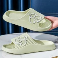 Cómodo antideslizante para hombres mujeres cachorro dibujos animados casual chanclas verano parejas sandalias - details 4