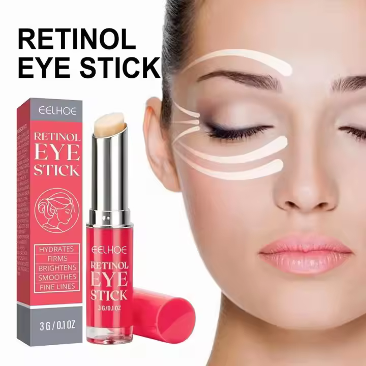 Barra de Crema para los Ojos de Retinol Ilumina Ojeras, Reafirma la Piel, Reparación Instantánea de Ojos Hinchados, Hidratante Anti-Hinchazón - 1