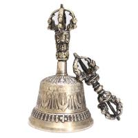Conjunto de campana Dorje de objetos del Dharma hechos a mano, budista tibetano, decoración del hogar para meditación, oración, Reiki, curación de claridad - details 4