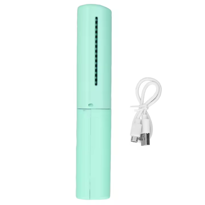 Peine alisador de pelo, cepillo inalámbrico, Mini rizador de pelo eléctrico recargable para el hogar, viaje, Verde - 1
