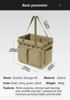 Bolsas De Almacenamiento Para Camping Y Exteriores Grandes Capacidad Impermeables Organizador De Herramientas Plegables Con Manijas - details 12