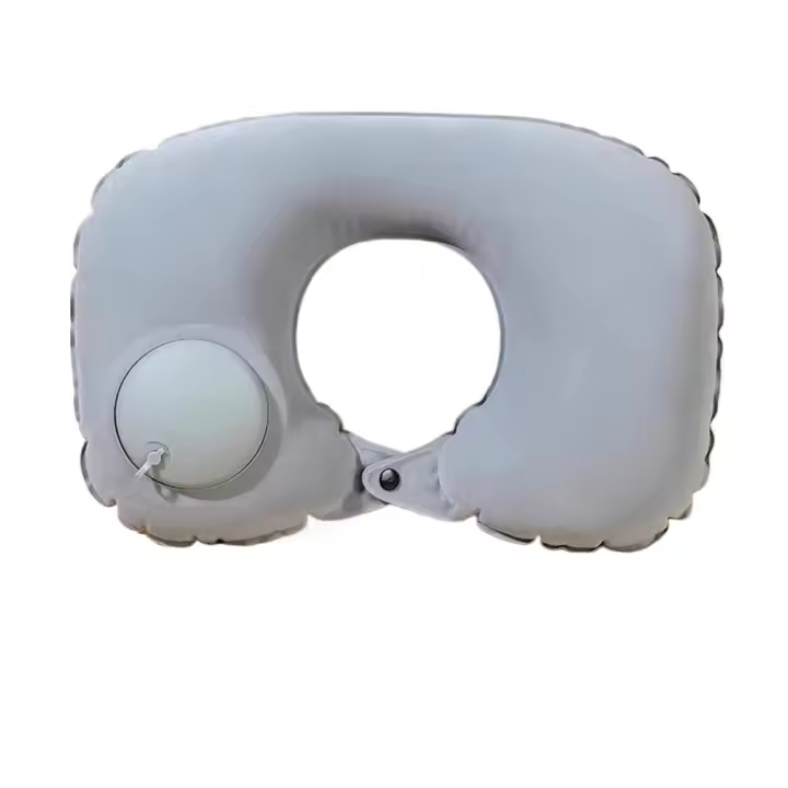 Almohada de Viaje Inflable en Forma de U Almohada de Apoyo para el Cuello Portátil para Dormir y Inflar - 1