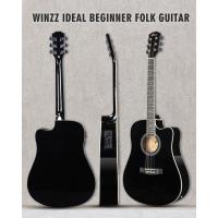 4/4 Guitarra Electroacústica para Adultos Zurdos, Guitarra Principiante Folk con Accesorios Completos (41 Pulgadas) - details 9