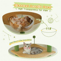 PAWZ Road Árbol para gatos alto de altura ajustable con acogedora hamaca para condominio, torre para gatos de suelo a techo, poste rascador para gatos de interior, juguetes para gatos, gato accesorios - details 14