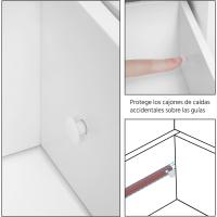 Armario de Baño de Suelo Mueble Auxiliar Comodo con 4 Cajones Estante Ajustable 81x30x83 cm Blanco - details 24