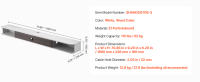 SucceBuy Soporte flotante para TV, centro de entretenimiento montado en la pared de 70 pulgadas con gestión de cables, estante de pared moderno - details 6