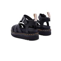Verano nueva plataforma Martin sandalias de piel de vaca de las mujeres sandalias romanas dedo desnudo hebilla de metal línea de costura - details 7