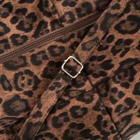 Bolso tote con estampado de leopardo de gran capacidad: bolso de hombro y bolso de mano versátil para mujer, nailon ligero, cierre de cremallera, perfecto para ir al trabajo, viajar y moda diaria, regalo ideal para ella - details 9