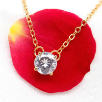 Accesorios eléctricos Moda Accesorios de ropa simples para mujer Cadena de clavícula de circón versátil de moda - details 5