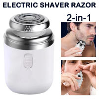 Afeitadora y recortadora de barba práctica, maquinilla de afeitar lavable recargable por USB para amante, marido, novio - details 4