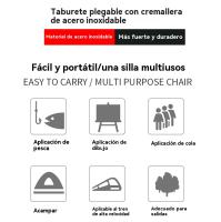 Silla plegable ligera multifunción familiares party camping al aire libre - details 2