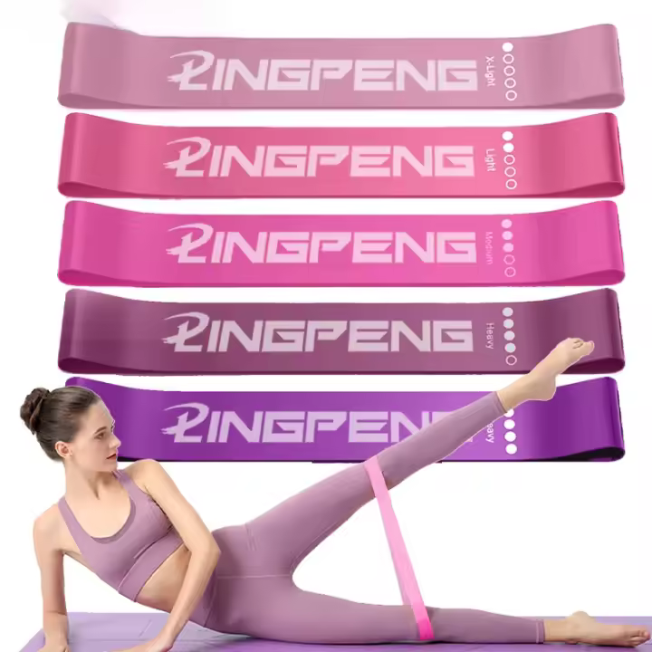 Bandas de ejercicio con bucle de resistencia, banda elástica de 5 niveles de resistencia diferentes, adecuada para estiramiento de piernas y brazos y entrenamiento de fuerza - 1