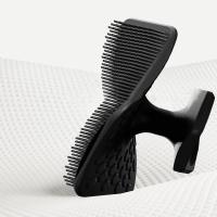 Cepillo exfoliante de silicona para barba, cepillo exfoliante para vello facial, limpieza profunda, destapa los poros y favorece el crecimiento del cabello, accesorio de baño y ducha de tacto suave para hombres - details 2