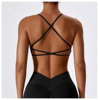 Camisola Deportiva Sin Espalda Top de Deportes Ajustado para Mujeres Absorbente de Choques - details 29