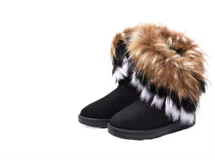 Botas de nieve para mujer, zapatos cómodos e informales, cálidos, para otoño e invierno - 1