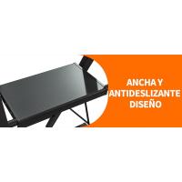 Escalera Taburete de aluminio Antideslizante Pedal plegable Acero para el hogar Amplia capacidad
